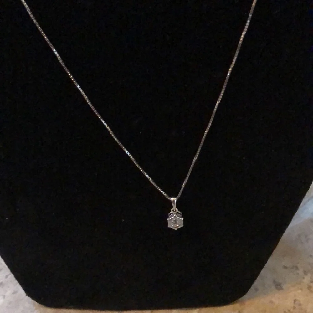 Moissanite Silver Necklace 💎 - Picture 8 of 8
